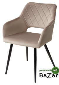 Стул ALLY BLUVEL-40 бежевый / черный каркас