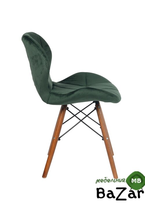 Стул Turin в стиле Eames зеленый/велюр