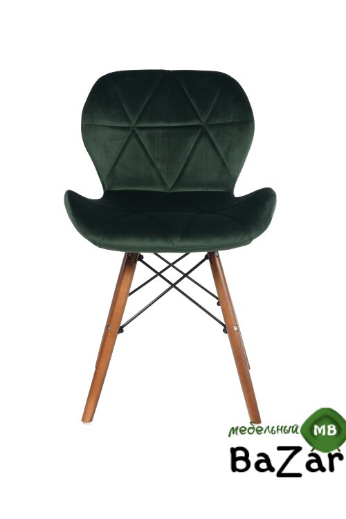 Стул Turin в стиле Eames зеленый/велюр