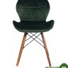 Стул Turin в стиле Eames зеленый/велюр