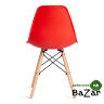 Стул CINDY (EAMES) (mod. 1801) дерево бук/металл/сиденье пластик Red (красный)