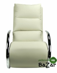 Кресло-качалка MK-5503-BG с пуфом Бежевый