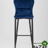 Стул барный Лилиан велюр темно-синий