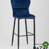 Стул барный Лилиан велюр темно-синий