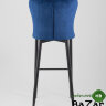 Стул барный Лилиан велюр темно-синий