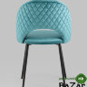 Стул Меган велюр с ромбами сине-зеленый Стул Меган велюр с ромбами сине-зеленый