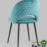 Стул Меган велюр с ромбами сине-зеленый Стул Меган велюр с ромбами сине-зеленый