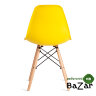 Стул CINDY (EAMES) (mod. 1801) дерево бук/металл/сиденье пластик Yellow (Желтый)