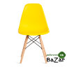 Стул CINDY (EAMES) (mod. 1801) дерево бук/металл/сиденье пластик Yellow (Желтый)