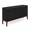 Комод широкий 3 ящика и 2 фасада MRS403BL Черный