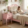 Кровать с мягким изголовьем 160*200 В216 Розовая