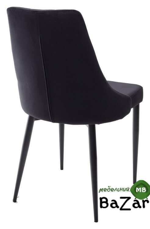 Стул NEPAL BLUVEL-19 BLACK/ черный каркас, велюр