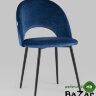 Стул Меган велюр с ромбами синий