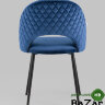Стул Меган велюр с ромбами синий