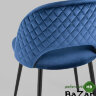 Стул Меган велюр с ромбами синий