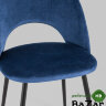 Стул Меган велюр с ромбами синий