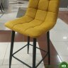 Стул полубарный BARNY черный, меланж желтый yellow 06