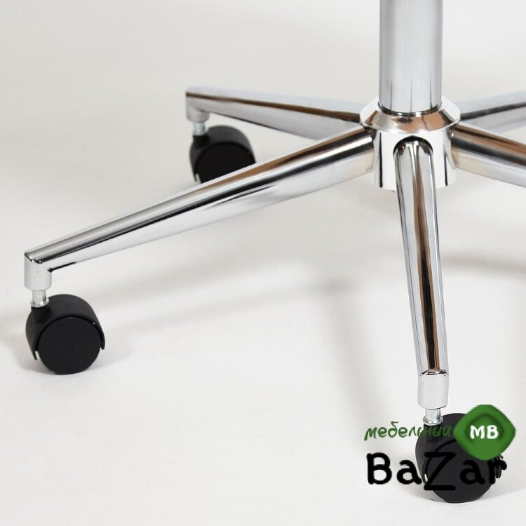 Кресло BEND натуральный, кож/зам белый