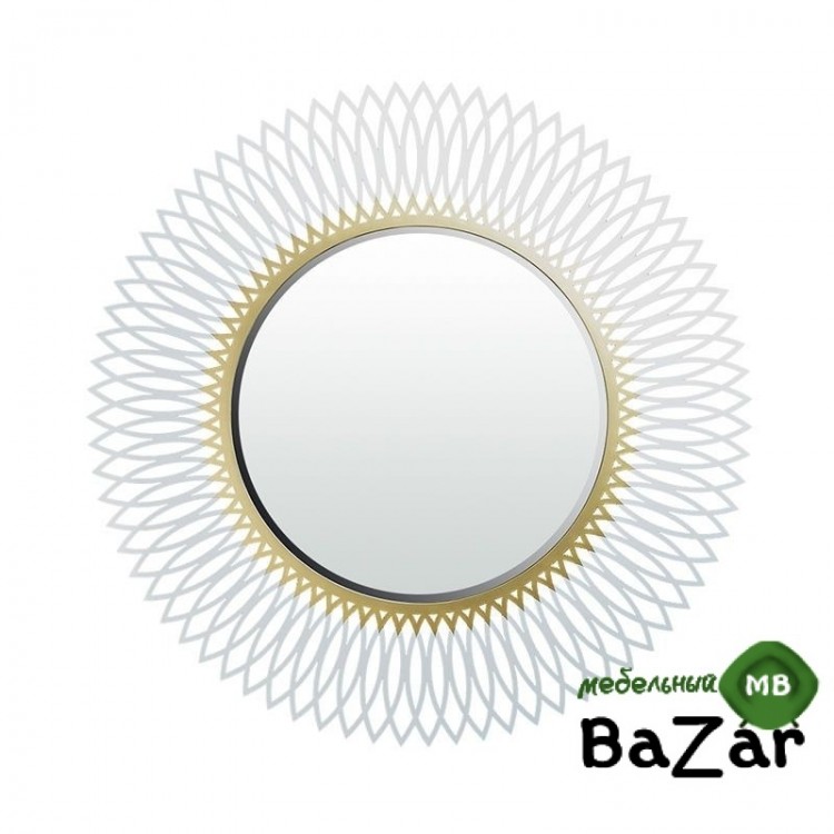 Зеркало Zzibo белый с золотом арт. 176