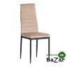 Стул Easy (mod. 24-1) металл, вельвет Beige (бежевый) HLR8 / черный