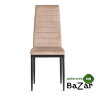 Стул Easy (mod. 24-1) металл, вельвет Beige (бежевый) HLR8 / черный
