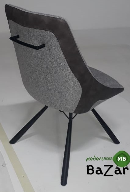 Стул BLOSSOM серая ткань меланж/PU