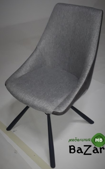 Стул BLOSSOM серая ткань меланж/PU