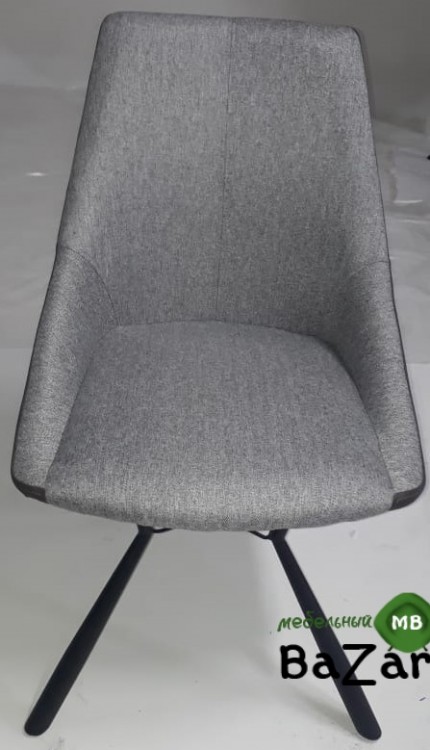 Стул BLOSSOM серая ткань меланж/PU