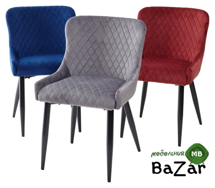 Стул BADEN UF910-11 WINE RED, велюр 