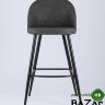 Стул барный Лион темно-серая экокожа
