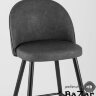Стул барный Лион темно-серая экокожа