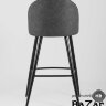 Стул барный Лион темно-серая экокожа