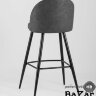Стул барный Лион темно-серая экокожа