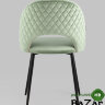 Стул Меган велюр с ромбами фисташковый Стул Меган велюр с ромбами фисташковый