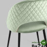 Стул Меган велюр с ромбами фисташковый Стул Меган велюр с ромбами фисташковый