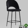 Стул полубарный Меган велюр черный