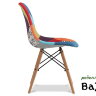Стул Tarcento в стиле Eames пэчворк оранжевый/ткань