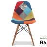 Стул Tarcento в стиле Eames пэчворк оранжевый/ткань