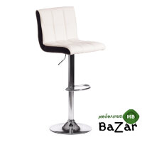 Стул барный BARBER (mod. KY711D) белый/черный/хром Стул барный BARBER (mod. KY711D) белый/черный/хром