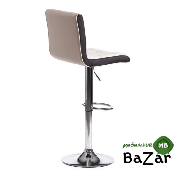 Стул барный BARBER (mod. KY711D) белый/черный/хром