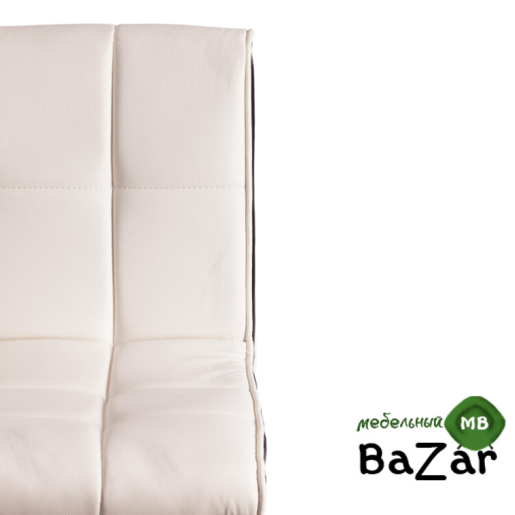 Стул барный BARBER (mod. KY711D) белый/черный/хром