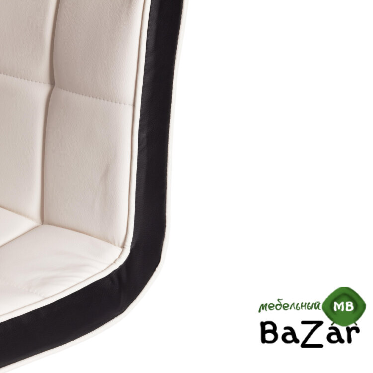 Стул барный BARBER (mod. KY711D) белый/черный/хром