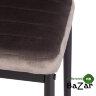 Стул Easy (mod. 24-1) металл, вельвет Dark grey (темно-серый) HLR24 / черный