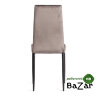 Стул Easy (mod. 24-1) металл, вельвет Dark grey (темно-серый) HLR24 / черный