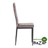 Стул Easy (mod. 24-1) металл, вельвет Dark grey (темно-серый) HLR24 / черный