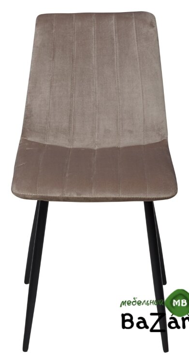 Стул DUBLIN G062-13 кварцевый/ черный каркас, велюр