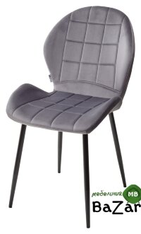 Стул FLOWER BLUVEL-14 GREY, велюр Стул FLOWER BLUVEL-14 GREY, велюр