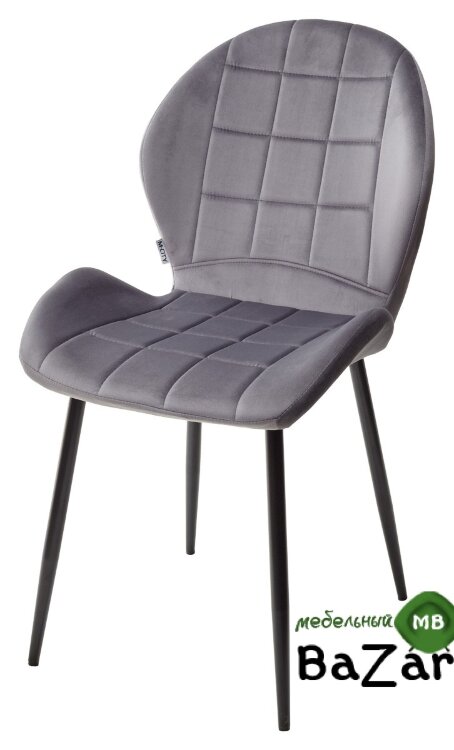 Стул FLOWER BLUVEL-14 GREY, велюр