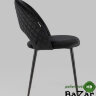 Стул Меган велюр с ромбами черный Стул Меган велюр с ромбами черный