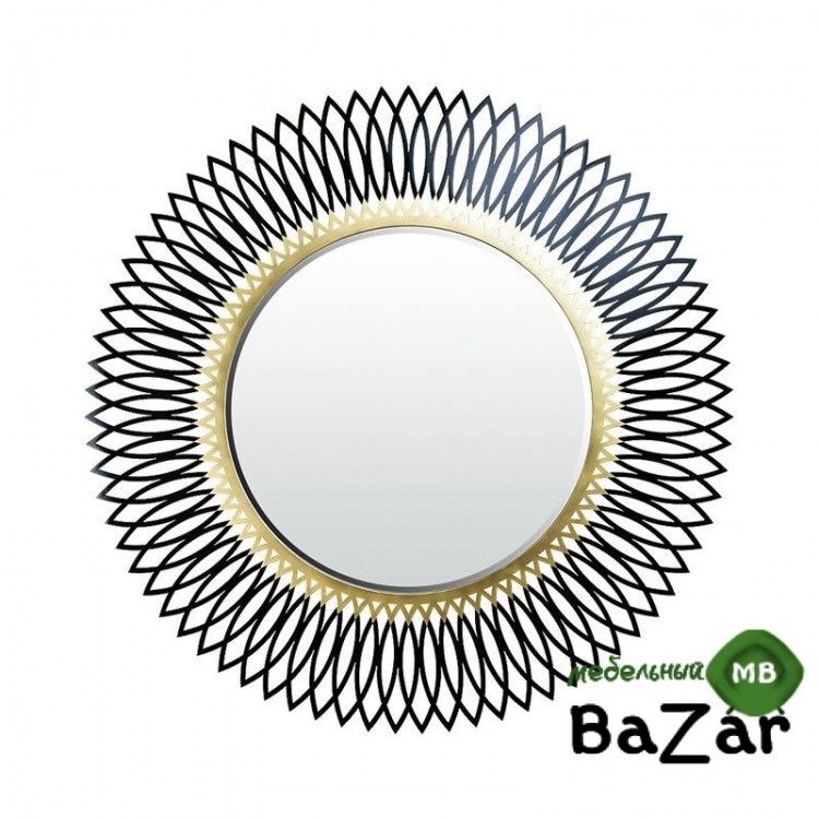 Зеркало Zzibo черный с золотом арт. 176